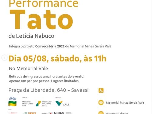 Performance Tato por Leticia Nabuco 