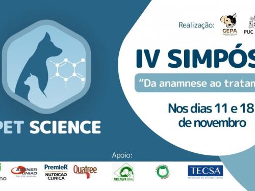 IV Simpósio Pet Science - "Da anamnese ao tratamento"