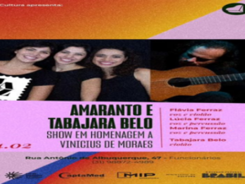 Show "Vinicius: Amaranto e Tabajara Belo"