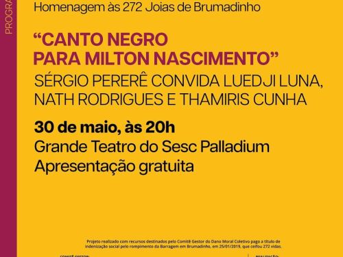 "Canto Negro para Milton Nascimento" - Festival Abraça Brumadinho