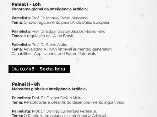 V Congresso Internacional de Direito e Inteligência Artificial | CIDIA