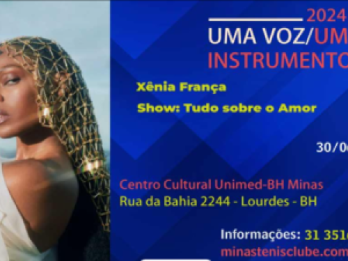 Show: “Uma voz, um instrumento”, com Xênia França