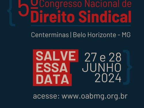 5º CONGRESSO DE DIREITO SINDICAL