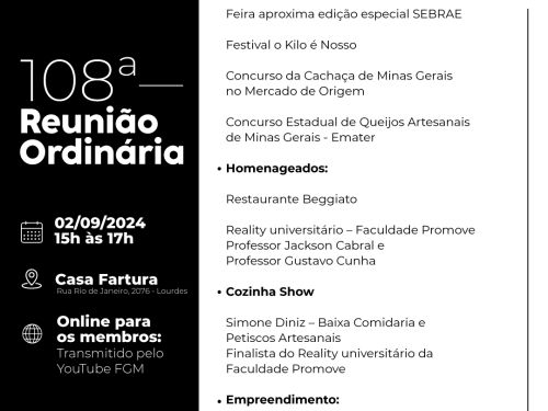 108ª Reunião Ordinária da FGM