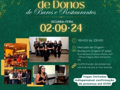 9⁰ Encontro de Donos de Bares e Restaurantes da Abrasel em Minas Gerais