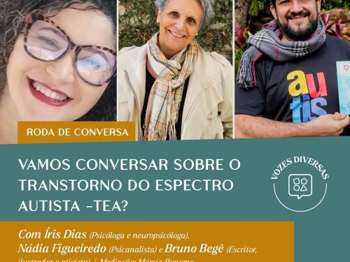 Roda de Conversa: Vamos falar sobre Transtorno do Espectro Autista – TEA?