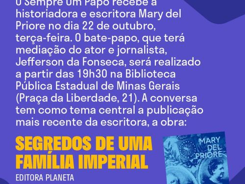 Sempre Um Papo recebe Mary del Priore 