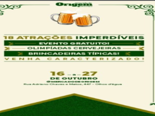 Festa: Oktoberfest no Mercado de Origem