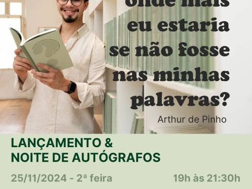 Lançamento de Livro - Arthur de Pinho