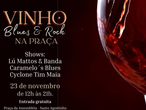 3ª Edição: Vinho, Blues e Rock na Praça