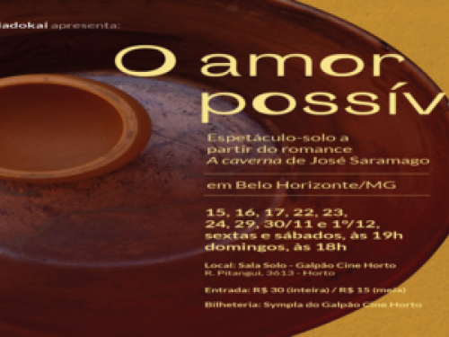 Espetáculo-solo: “O amor possível”