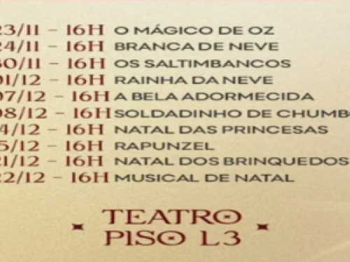 1º Festival Teatrinho Infantil de Natal - Pátio Savassi