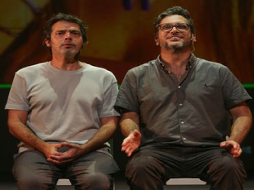 Espetáculo: “Gostava mais dos pais” com Bruno Mazzeo e Lucio Mauro Filho