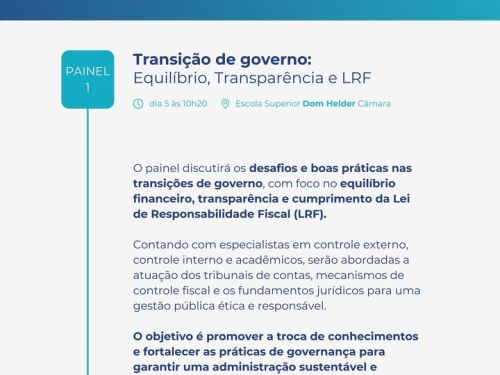 1º Seminário "Transição de Governo e Gestão de Futuro"