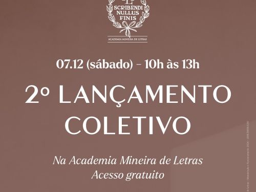 2º Lançamento Coletivo da Academia Mineira de Letras