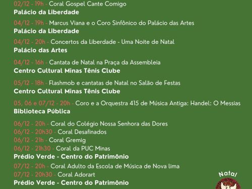 Natal da Mineiridade 2024