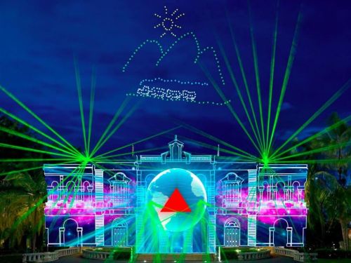 Ilustração – Mapping e show de drones 