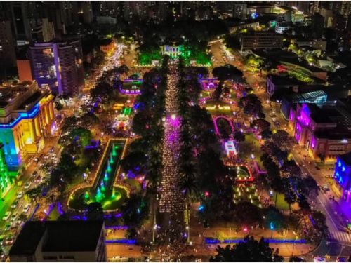 Luzes Praça da Liberdade