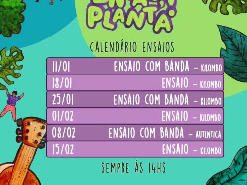 Ensaios e Cortejo - Bloco Popular Carnavalesco Ambiental