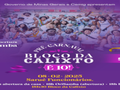 Pré Carnaval: Bloco do Calixto é 10