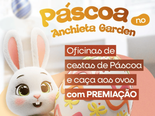 Oficina de Cestinha e Caça aos Ovos no Anchieta Garden