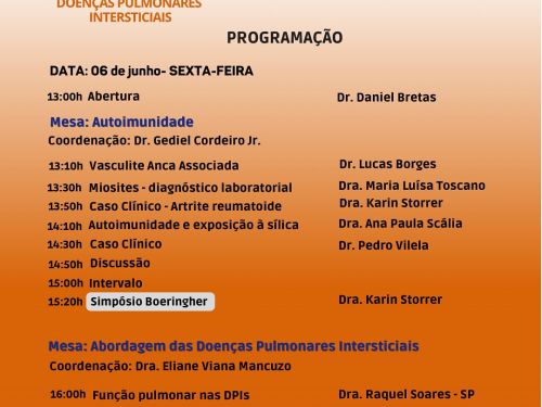 II Simpósio Mineiro de Doenças Pulmonares Intersticiais 2025
