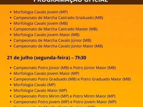 42ª Exposição Nacional do Cavalo Mangalarga Marchador 2025