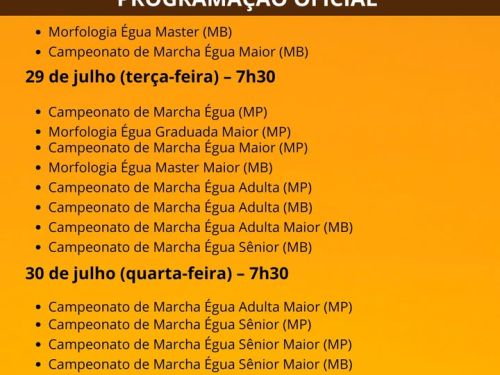 42ª Exposição Nacional do Cavalo Mangalarga Marchador 2025