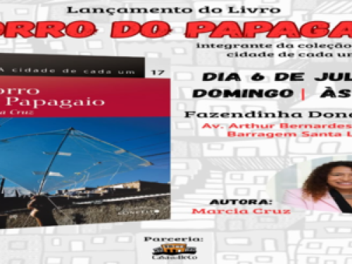 Lançamento de livro: Morro do Papagaio de Márcia Maria Cruz