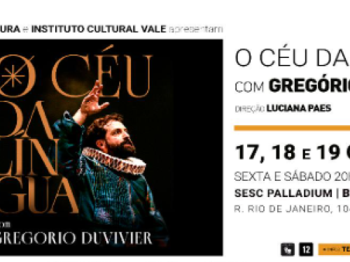 Espetáculo: O Céu da Língua, com Gregório Duvivier