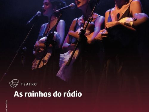 Imagem com três mulheres cantando com violão na mão