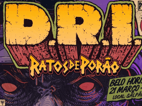 Imagem com o nome das Bandas e o local do evento