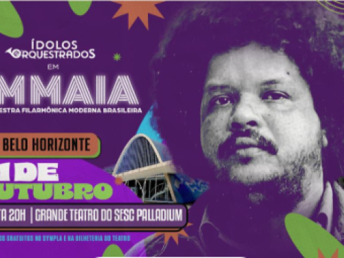 Imagem colorida com a imagem do Tim Maia no lado direito 