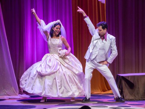 Ator e Atriz no palco