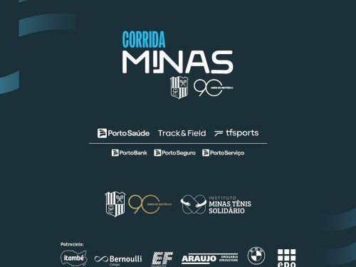 Imagem de fundo azul com patrocinadores 