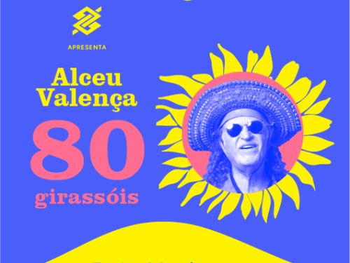 foto promocional do show com várias informações e uma foto do cantor 