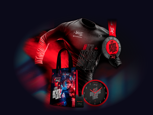 Imagem do kit da corrida 