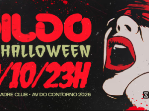 Imagem ilustrativa com uma boca aberta informando o nome e data da festa 