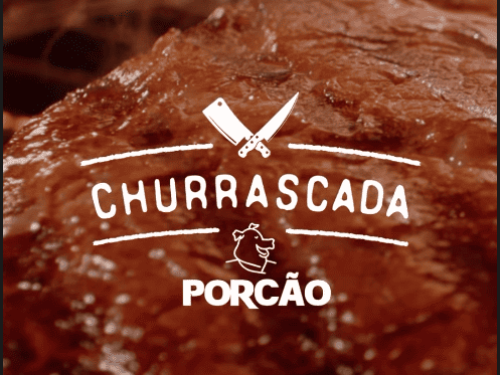 Pôster de divulgação com imagem de carne assada