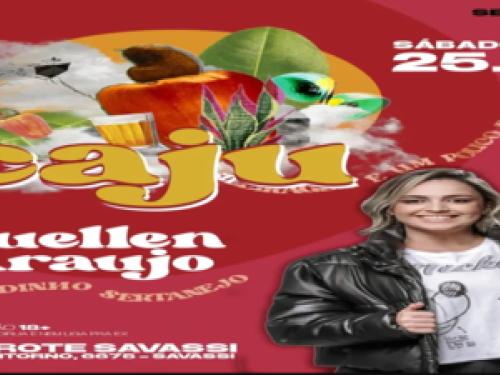 Festa: CAJU "sertanejo, pagodinho e brasileiragem"