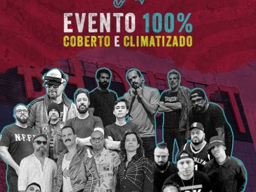 Planeta Rock Beagá: Poster de divulgação com foto de um grupo de pessoas formado pelos artistas convidados