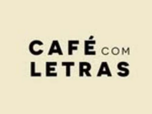 Fundo creme com letras marrons: Café com letras