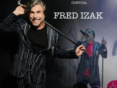 Cartaz para show do artista Fred Izak no dia 14 de novembro na CasaTalma. Informa que é um evento fechado ao público."