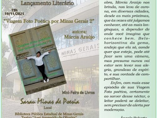 Lançamento do Livro: Viagem Foto Poética por Minas Gerais 2