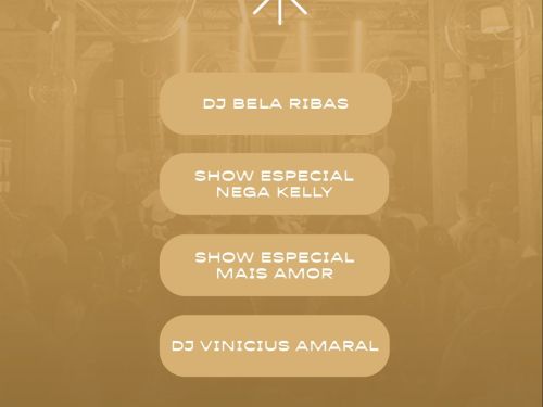 Imagem com os nomes das atrações do evento