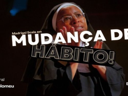 Imagem de uma mulher real vestida de freira 