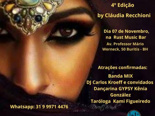 4ª Edição: festa GYPSY "Noite Cigana"