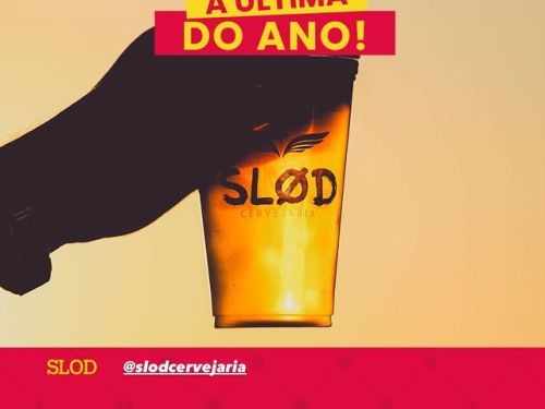 Feirinha Aproxima "A última do ano" - Poster com fotografia de um copo de chopp
