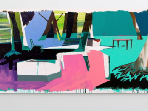 imagem de uma pintura exposta na parede 