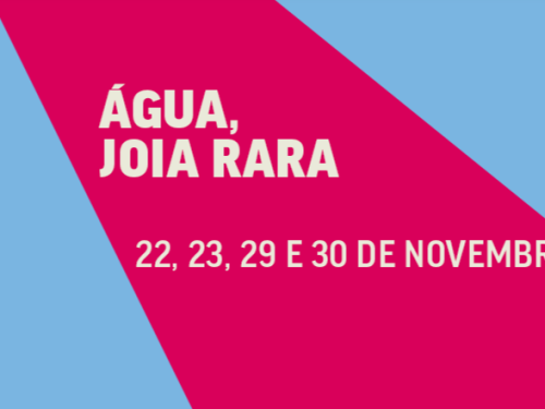 Imagem azul com rosa, com o nome e data do espetáculo 